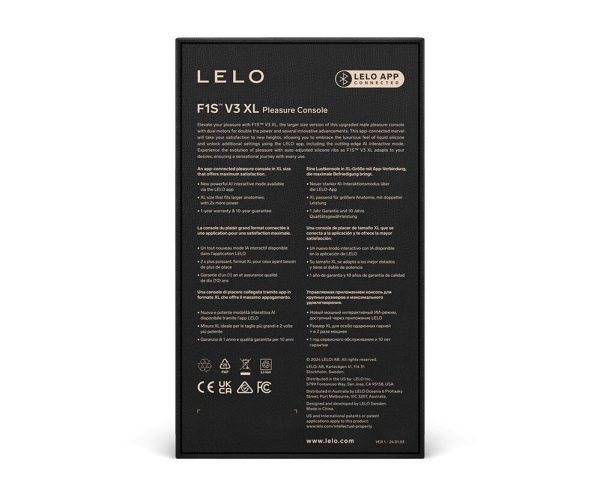 Смарт-мастурбатор LELO F1S V3 збільшений, 2 мотори, 8 режимів, стимуляція звуковими хвилями