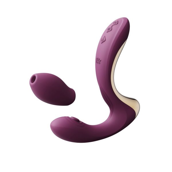 Вибратор-пульсатор с вакуумной насадкой Zalo – Talis G-Spot PulseWave Vibrator Velvet