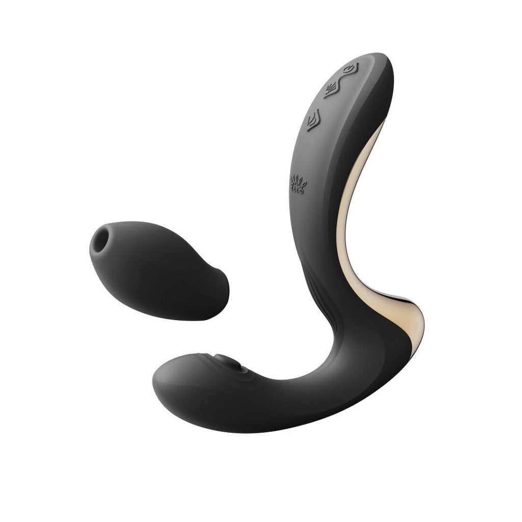 Вибратор-пульсатор с вакуумной насадкой Zalo – Talis G-Spot PulseWave Vibrator Obsidian