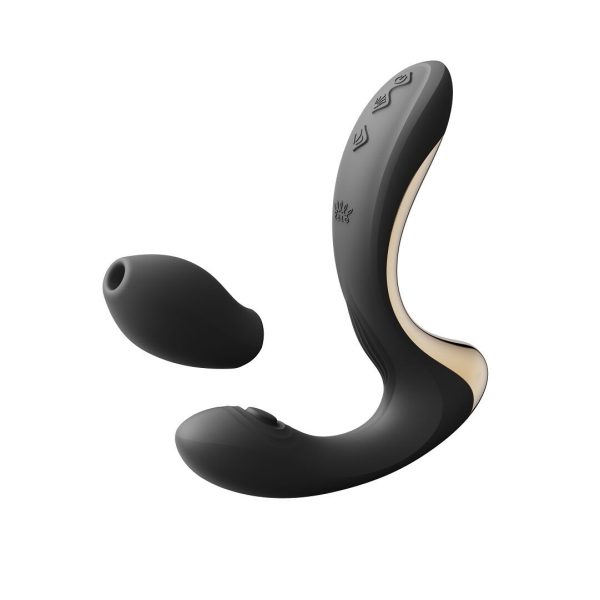 Вибратор-пульсатор с вакуумной насадкой Zalo – Talis G-Spot PulseWave Vibrator Obsidian