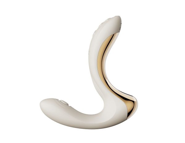 Вибратор-пульсатор с вакуумной насадкой Zalo – Talis G-Spot PulseWave Vibrator Ivory