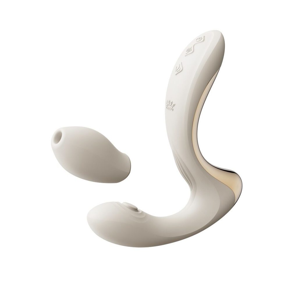 Вибратор-пульсатор с вакуумной насадкой Zalo – Talis G-Spot PulseWave Vibrator Ivory
