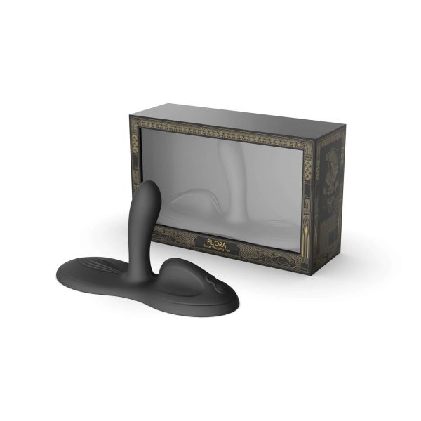 Sit-on-top смарт-вібратор Zalo – Flora Smart Vibrating Pad Obsidian 9 моторів
