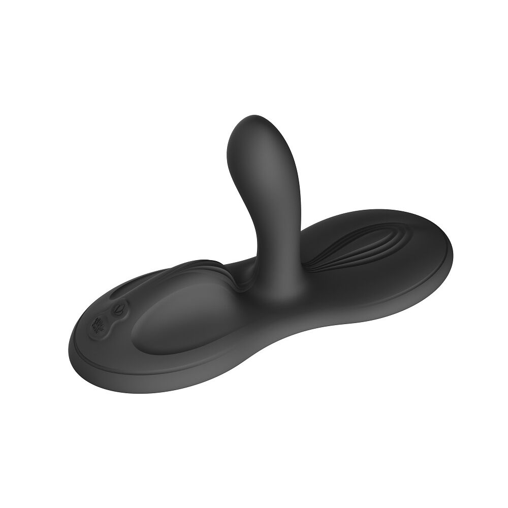 Sit-on-top смарт-вібратор Zalo – Flora Smart Vibrating Pad Obsidian 9 моторів
