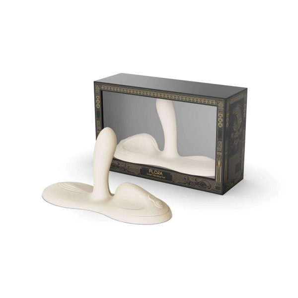 Sit-on-top смарт-вібратор Zalo – Flora Smart Vibrating Pad Ivory 9 моторів
