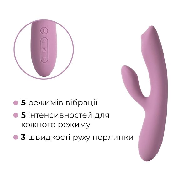 Смарт вібратор-кролик з перлинною стимуляцією точки G Svakom Trysta Neo