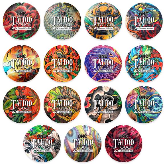 Набор презервативов ONE Tattoo Touch, 100 шт, с рельефом в виде тату, 3 разновидности, упаковка-тубус