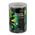 Набор презервативов ONE Glowing Pleasures, 100 шт, светятся в темноте, со смазкой, упаковка-тубус