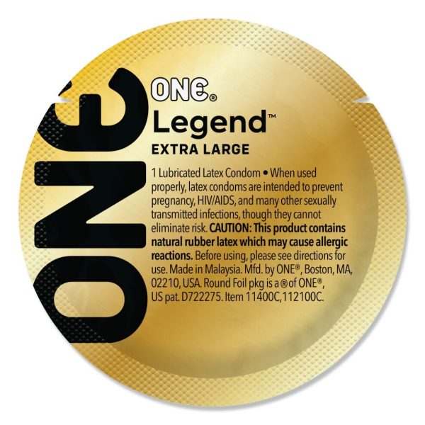 Набор презервативов ONE Legend 100 шт, увеличенный размер, расширение на конце, упаковка-тубус
