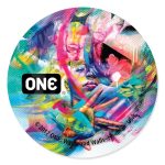 Набор презервативов ONE Classic Select Artist Collection, 100 шт, со смазкой, упаковка-тубус