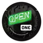 Презерватив ONE Glowing Pleasures, 1 шт, светится в темноте, со смазкой