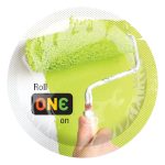 Презерватив ONE Color Sensations Roll ONE on, 1 шт, салатовый, гладкий, со смазкой
