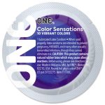 Презерватив ONE Color Sensations Struck by ONE, 1 шт, лавандово-сиреневый, гладкий, со смазкой