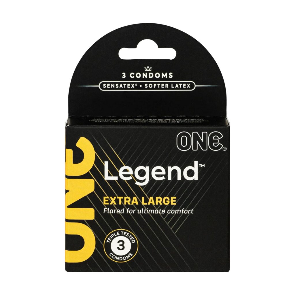 Презервативы ONE Legend 3 шт, увеличенный размер, расширение на конце, картонная упаковка
