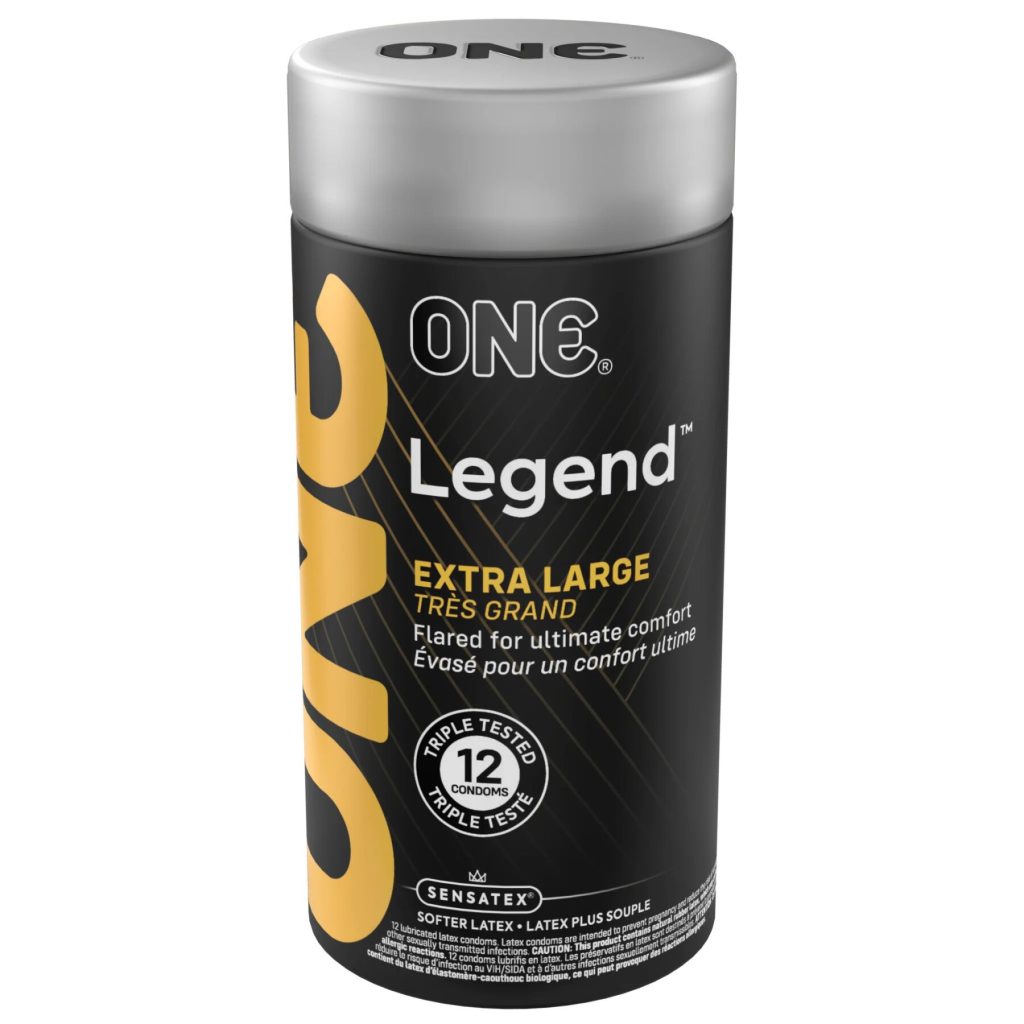 Презервативы ONE Legend 12 шт, увеличенный размер, расширение на конце, подарочная упаковка-тубус