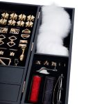 БДСМ-набор LOCKINK All-in-1 BDSM Play Kit, черный, кожа с тиснением, предметы для бондажа, шибари, ваксплея