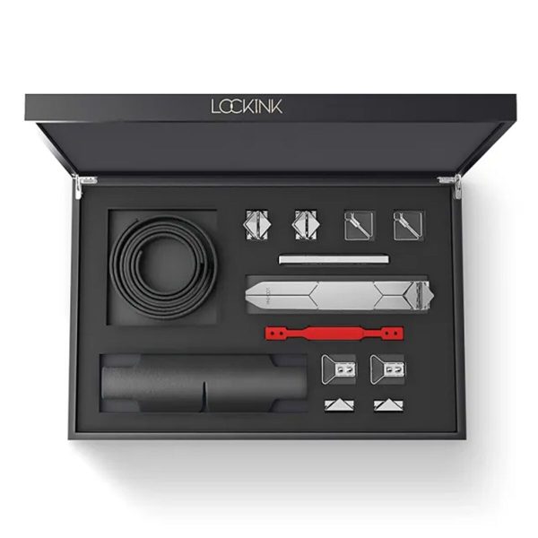 БДСМ-набор LOCKINK Teasing & Impact-Play Set, черный, маска, кляп, зажимы для сосков, тиклер, шлепалка
