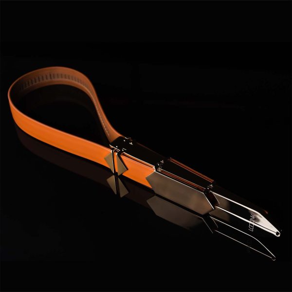 Регульована шльопалка LOCKINK Adjustable Slapper for Impact Play, коричнева, натуральна шкіра