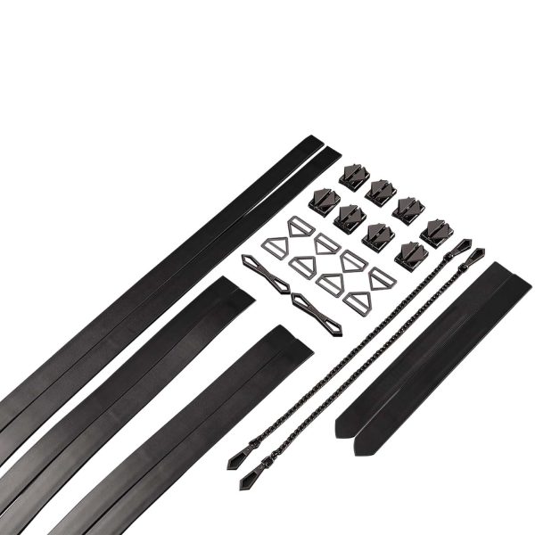 Набор для бондажа LOCKINK 8-Bondage-Straps Restraint Set, черный 8 ремней из натуральной кожи