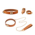 Сумка для секс-игрушек LOCKINK Mysterious Square Kink Bag, коричневая, набор для бондажа в комплекте