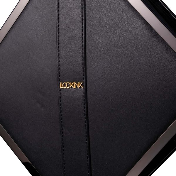 Сумка для секс-игрушек LOCKINK Mysterious Square Kink Bag, черная, набор для бондажа в комплекте