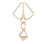 SX0844 Затискачі для сосків з важкою підвіскою LOCKINK Nipple Clamps with Heavy Pendant, золотисті
