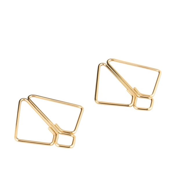SX0844 Затискачі для сосків з важкою підвіскою LOCKINK Nipple Clamps with Heavy Pendant, золотисті