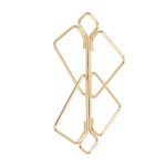 SX0844 Затискачі для сосків з важкою підвіскою LOCKINK Nipple Clamps with Heavy Pendant, золотисті