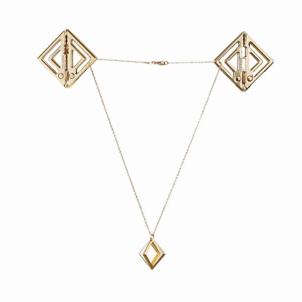 Зажимы для сосков с легкой подвеской LOCKINK Adjustable Nipple Clamps with Light Pendant