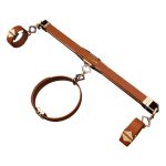 Фиксатор-распорка LOCKINK Adjustable Spreader Bar Set, черный, кожаный, ремни для шеи, рук/ног