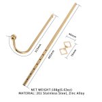 Анальний гак LOCKINK Golden Adjustable Anal Hook Set