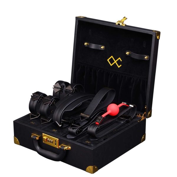 БДСМ-набор LOCKINK Moonlight Treasure Chest, коричневый, натуральная кожа