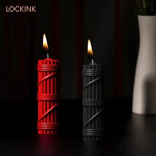БДСМ-свічки LOCKINK SEVANDA Fetish Drip Candles Set, 2 шт, низькотемпературні, шкребок у комплекті