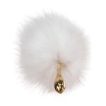 Металлическая анальная пробка с меховым хвостом LOCKINK SEVANDA Fox-Tail Anal Rose-shape Plug