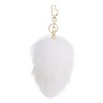 Металлическая анальная пробка — кроличий хвост LOCKINK SEVANDA Bunny-Tail Anal Rose-shape Plug
