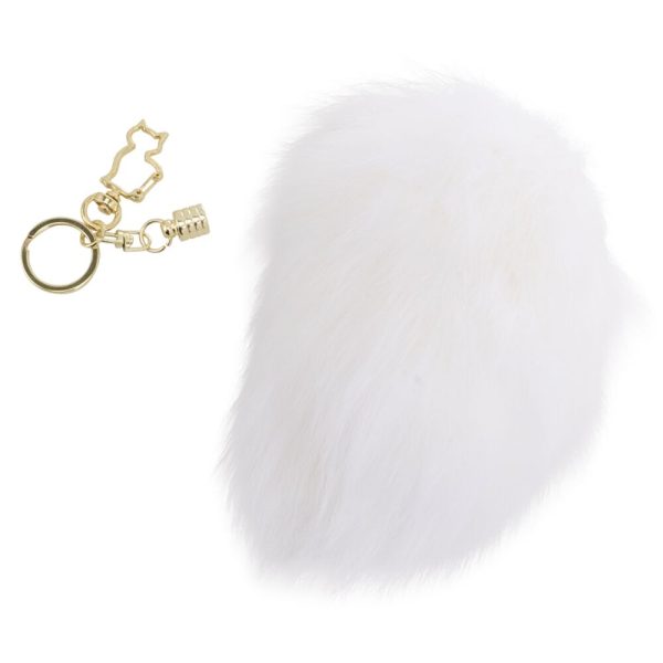 Металлическая анальная пробка — кроличий хвост LOCKINK SEVANDA Bunny-Tail Anal Pear-shape Plug