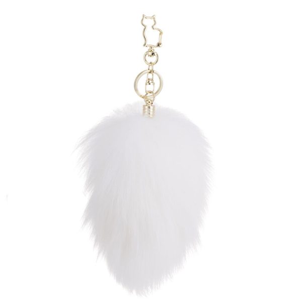 Металлическая анальная пробка — кроличий хвост LOCKINK SEVANDA Bunny-Tail Anal Pear-shape Plug
