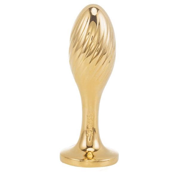 Металлическая анальная пробка — кроличий хвост LOCKINK SEVANDA Bunny-Tail Anal Pear-shape Plug