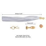 Анальная пробка с флоггером LOCKINK SEVANDA Pony-Tail Anal Pear-shape Plug