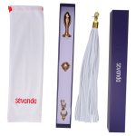 Анальная пробка с флоггером LOCKINK SEVANDA Pony-Tail Anal Rose-shape Plug