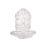Клітка для пеніса LOCKINK SEVANDA Plastic Penis Chastity Cage, прозора, 3 кільця різних розмірів