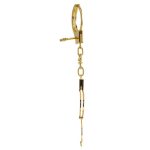 Наручники LOCKINK Pretty-sub Handcuffs, золотисті, металеві, можна відкрити без ключа