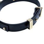 Нашийник LOCKINK Dark DIY Alphabet Collar, штучна шкіра, букви зі стразами