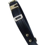 Нашийник LOCKINK Dark DIY Alphabet Collar, штучна шкіра, букви зі стразами