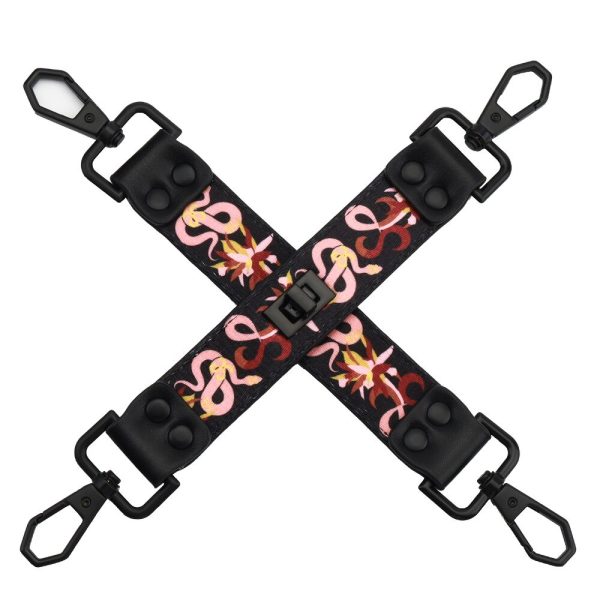 БДСМ-набір LOCKINK The Flowering Serpent Bondage Set, з малюнком у вигляді змій, 7 предметів