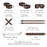 БДСМ-набір LOCKINK The Flowering Serpent Bondage Set, з малюнком у вигляді змій, 7 предметів