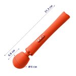 Вибромассажер Fun Factory VIM Vibrating Wand sunrise супермощный и легкий, до 6 часов работы