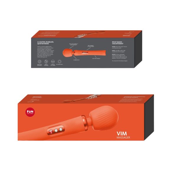 Вибромассажер Fun Factory VIM Vibrating Wand sunrise супермощный и легкий, до 6 часов работы