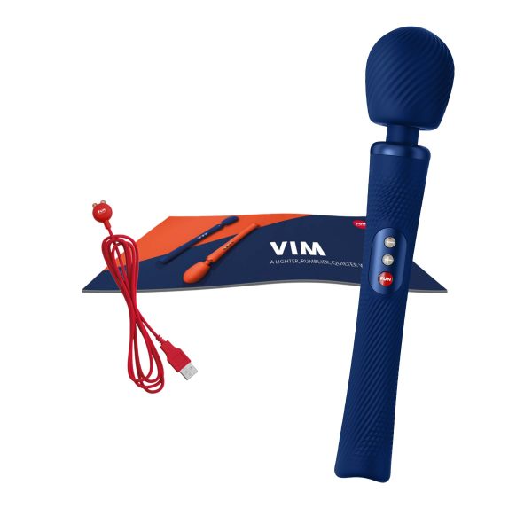 Вибромассажер Fun Factory VIM Vibrating Wand midnight супермощный и легкий, до 6 часов работы