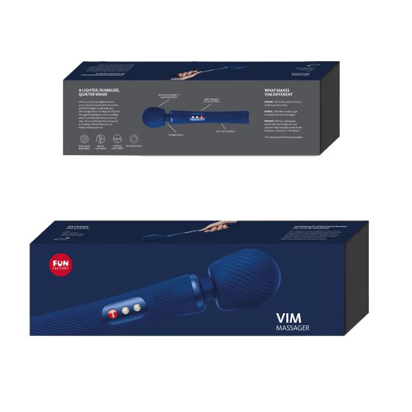 Вибромассажер Fun Factory VIM Vibrating Wand midnight супермощный и легкий, до 6 часов работы